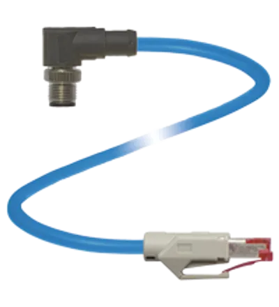 Connection cable, Ethernet V1SD-W-100M-PUR-ABG-V45-G
