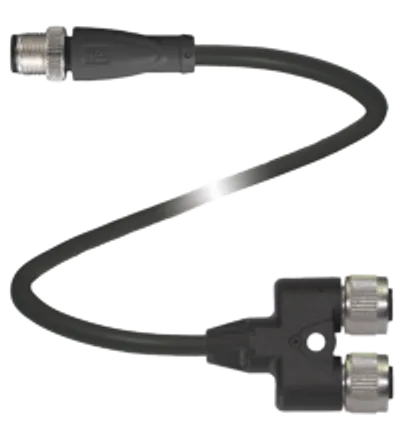 Pepperl Fuchs V1-G-T-BK0,6M-PUR-U-V1-G – Y connection cable Pepperl Fuchs V1-G-T-BK0,6M-PUR-U-V1-G – Y connection cable