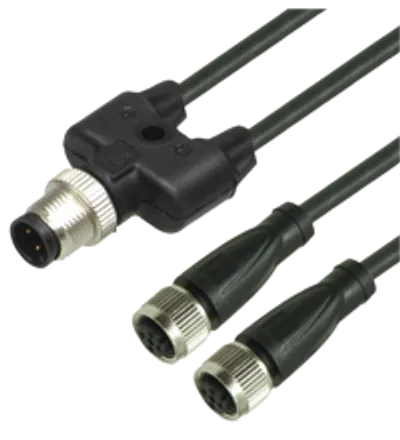 Y connection cable V1-G-BK2M-PUR-A-T-V1-G