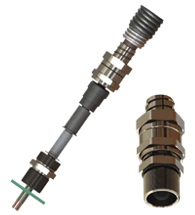 Cable Glands, Metal, for Flexible Conduits CG.CO.*.*.*