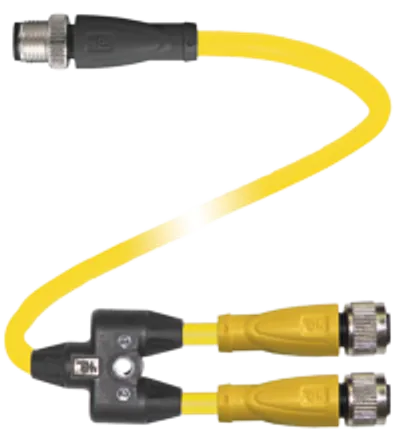 Y connection cable V15-G-S-10M-T-03M-PUR-A-V1-C1