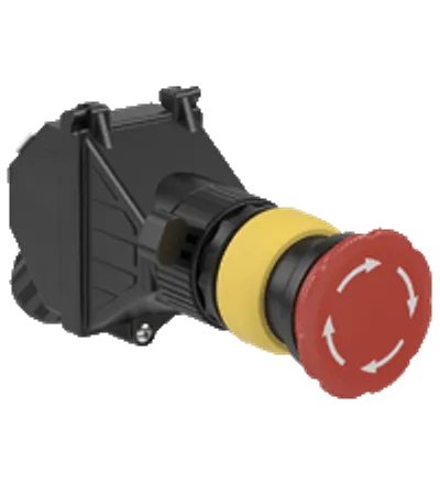 Pepperl Fuchs PMP.E4.C.02 – Control Unit Ex e, Panel Mount, Emergency Stop Button
