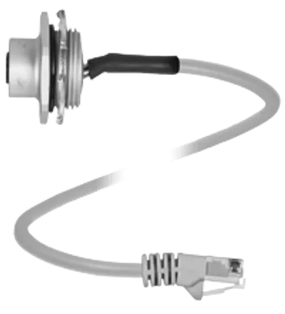 Pepperl Fuchs 1/2"NPT-V1D-GN0.5M-PVC-V45-G – Connection cable