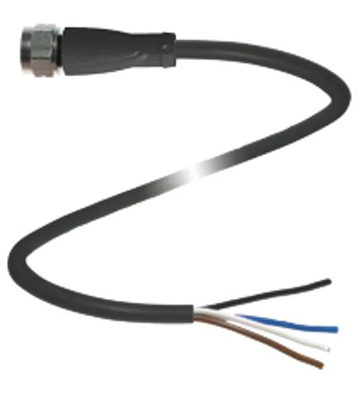 Female connector V1-GV4A-BK5M-PUR-U-PIP