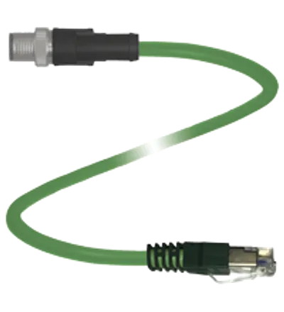 Connection cable, Ethernet V19S-G-GN5M-PUR-ABG-V45-G