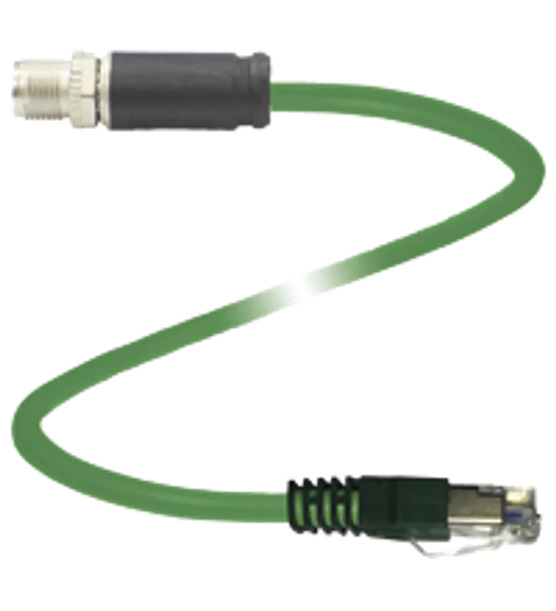 Connection cable, Ethernet V19SX-G-GN2,5M-PUR-E2S-V45-G — photo 1 of 4