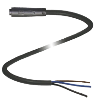 Female cordset V3-GR-BK20M-PUR-U