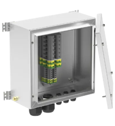Terminal and Junction Boxes Ex e / Ex i with Return Flange, Stainless Steel SR.T*