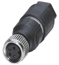 Female connector, field-attachable V31-GM-Q4