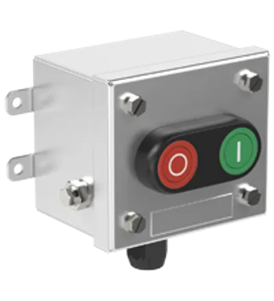 Pepperl Fuchs LRS1.B.DMMX.B.1 – Control Unit Ex e, Stainless Steel, Pushbutton