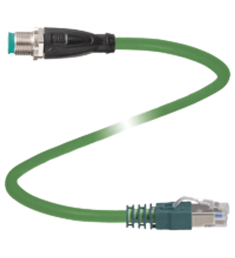 Connection cable, Ethernet V19S-G-GN3M-PUR-E2S-V45-G — photo 1 of 4
