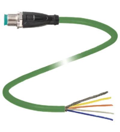Cable connector, Ethernet V1SD-G-GN85M-PUR-E1S