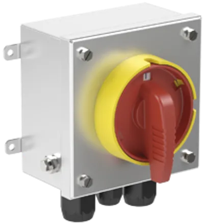 Safety Switch Ex e 25 A 3 Pole, Stainless Steel Enclosure SAF.S.025.3P.1NO.SR