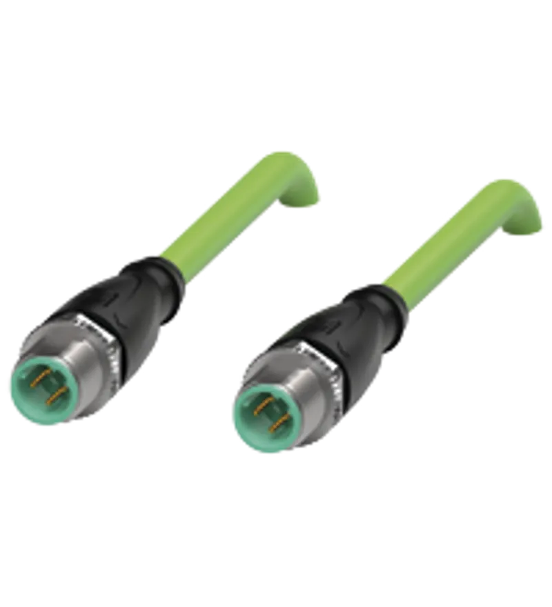 Connection cable, Ethernet V1SD-G-GN90M-PUR-E1S-V1D-G — photo 1 of 4