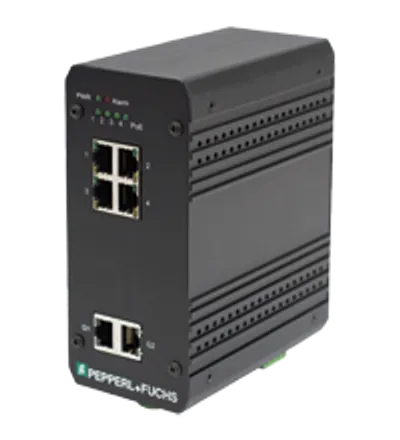 Pepperl Fuchs ICRL-U-6RJ45-PoE-B-DIN – Ethernet switch unmanaged PoE voltage-boost switch Pepperl Fuchs ICRL-U-6RJ45-PoE-B-DIN – Ethernet switch unmanaged PoE voltage-boost switch
