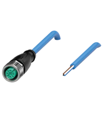 Cable connector, NAMUR V1-G-N4-BU10M-PUR-N1