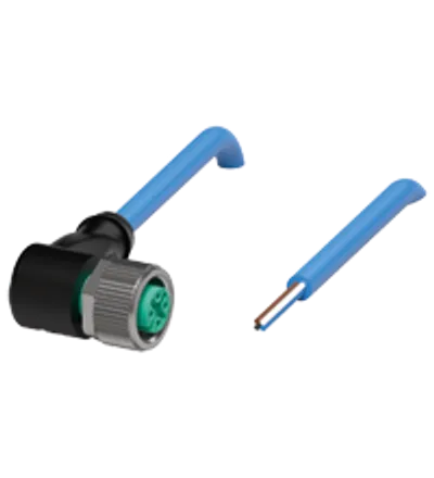 Cable connector, NAMUR V1-W-N4-10M-PUR