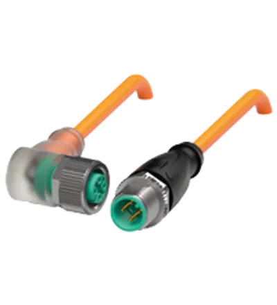 Connection cable V1-W-E8-OR0,3M-PUR-A-V1-G