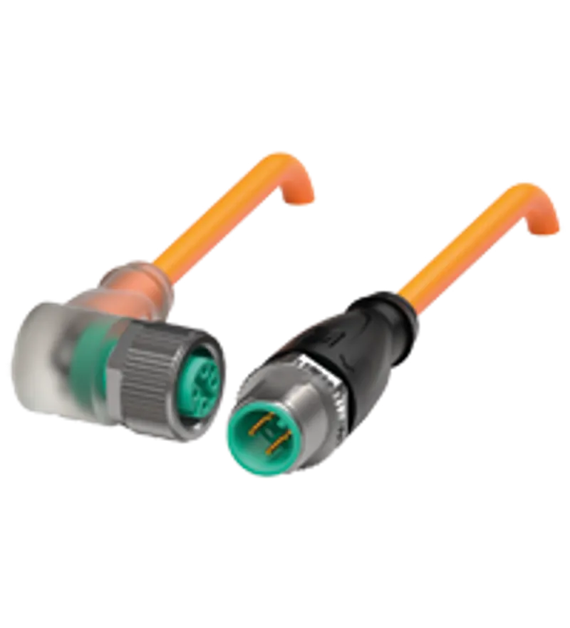 Connection cable V1-W-E8-OR1,5M-PUR-A-V1-G — photo 1 of 4