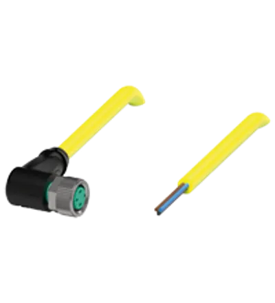 Female cordset V3-WM-YE10M-PVC-U