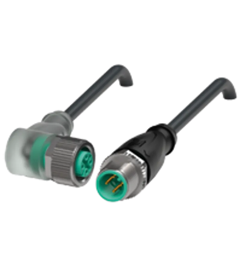 Connection cable V1-W-E8-BK1,5M-PUR-U-V1-G — photo 1 of 4