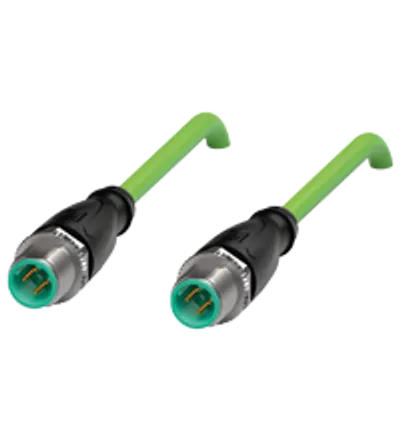 Connection cable, Ethernet V1SD-G-GN0,5M-PUR-E2S-V1D-G