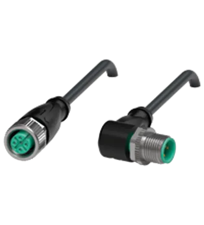 Connection cable V1-G-BK2M-PVC-U-V1-W