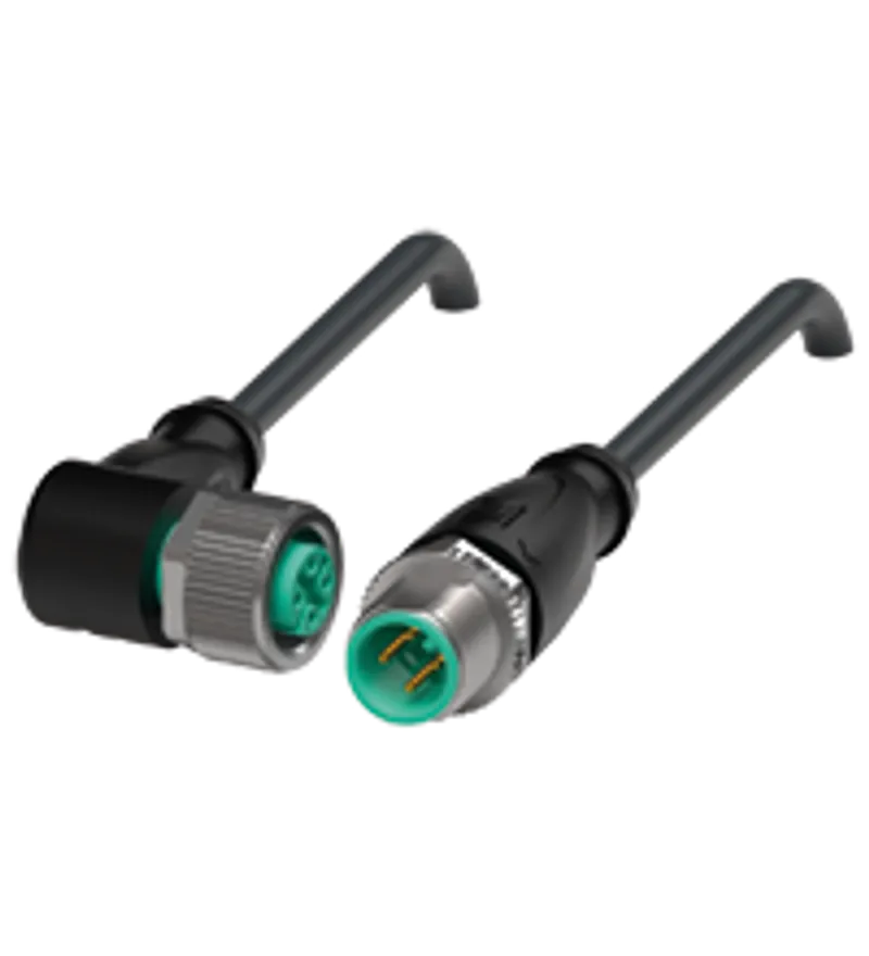 Connection cable V1-W-BK0,3M-PUR-U-V1-G — photo 1 of 4