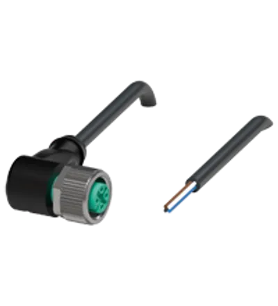 Female cordset V1-W-BK1M-PVC-U