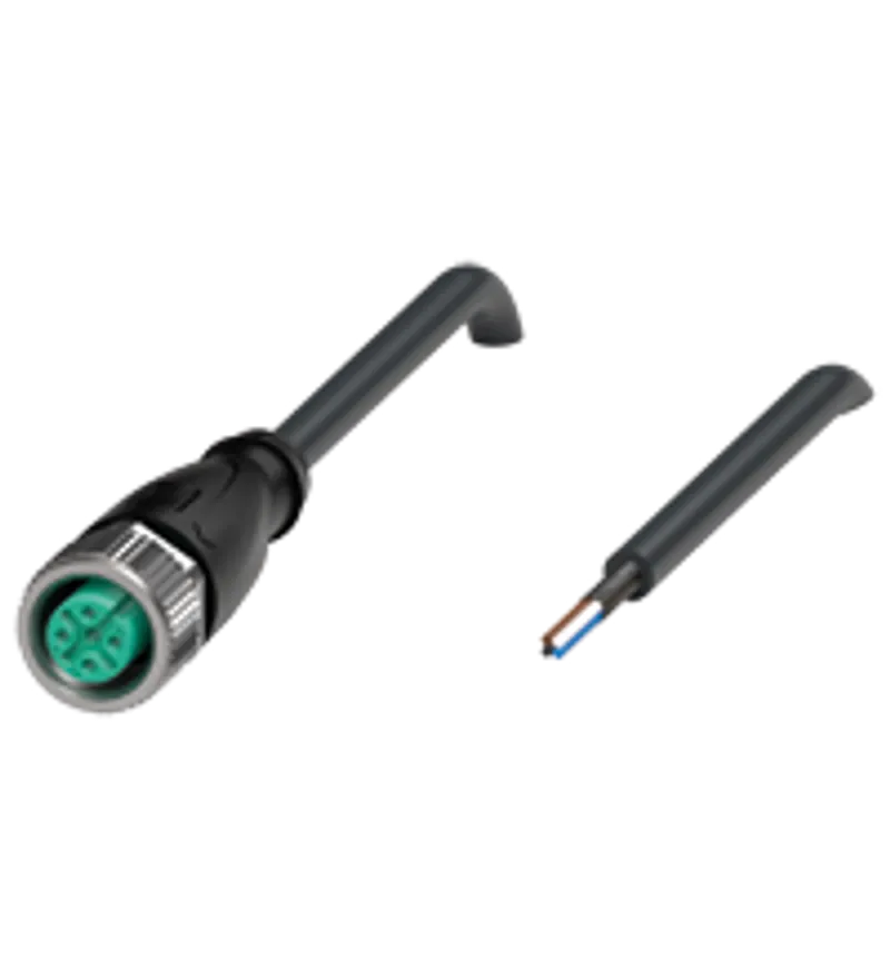 Cable socket, shielded V1-G-BK25M-PUR-U/ABG — photo 1 of 4