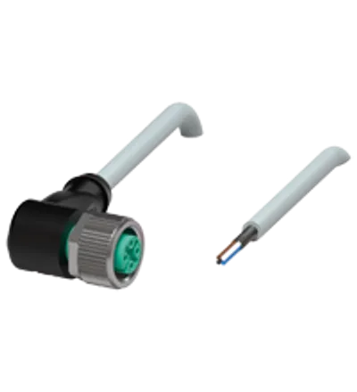 Cable socket, shielded V1-W-10M-PVC-ABG