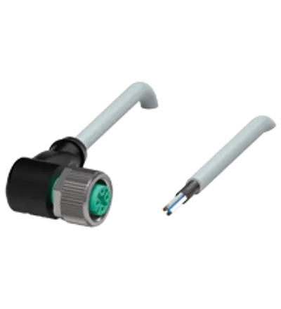 Cable socket, shielded V15-W-30M-PUR-ABG