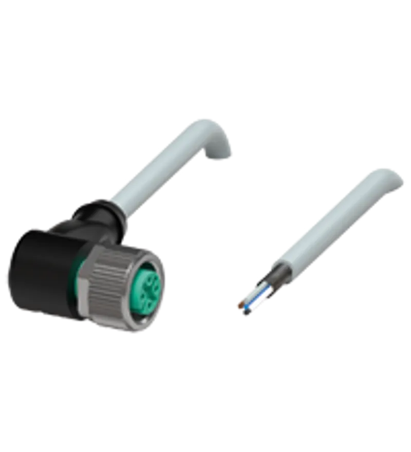 Cable socket, shielded V15-W-15M-PUR-ABG — photo 1 of 4