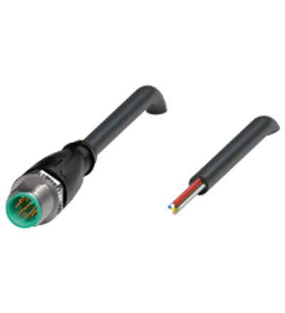 Cable connector V19S-G-BK5M-PUR-U