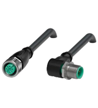 Connection cable, shielded V1-G-BK1,5M-PUR-U5/ABG-V1-W