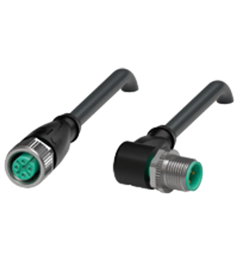 Connection cable, shielded V1-G-BK1,5M-PUR-U5/ABG-V1-W — photo 1 of 4