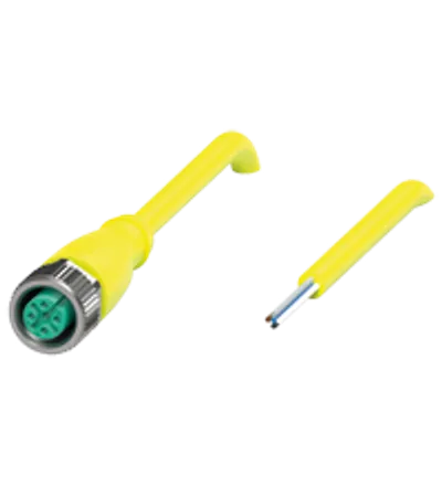 Female cordset V15-G-S-YE0,3M-PUR-A1
