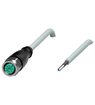 Cable socket, shielded V1-GV4A-60M-PVC-ABG