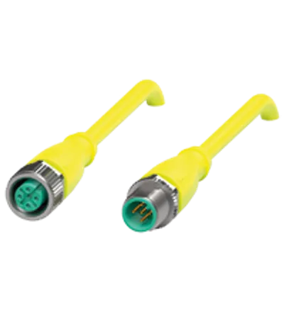 Connection cable V15-G-S-YE0,6M-PUR-A1-V15-G