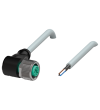 Cable socket, shielded V1-W-10M-PUR-ABG0