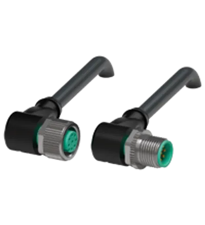 Connection cable, shielded V19-W-BK2M-PUR-U/ABG-V19-W
