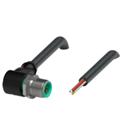 Cable connector V19S-W-BK2M-PUR-U