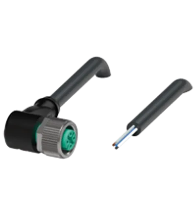 Female cordset V15-W-BK0,3M-PUR-U/0,75