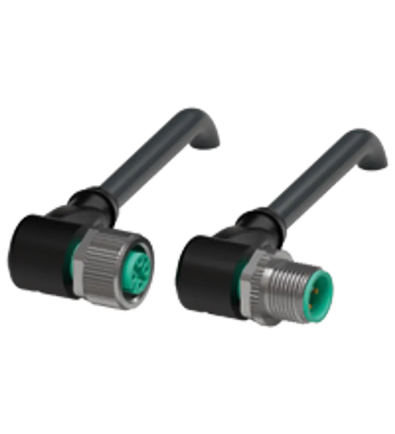 Connection cable, shielded V1-W-BK1M-PUR-O1S-V1-W — photo 1 of 4