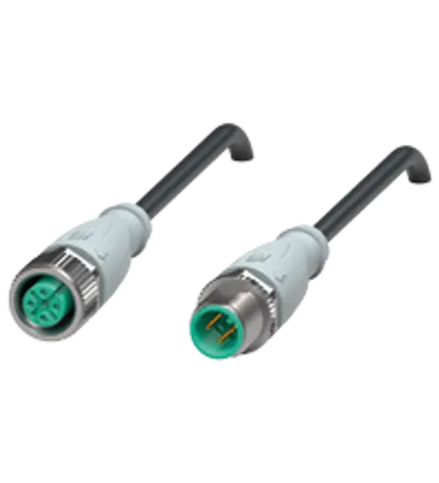 Connection cable V11-G-GY-BK1M-PUR-A-V11-G