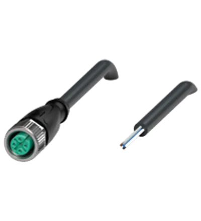 Female cordset V15-G-BK0,6M-PUR-U/0,75