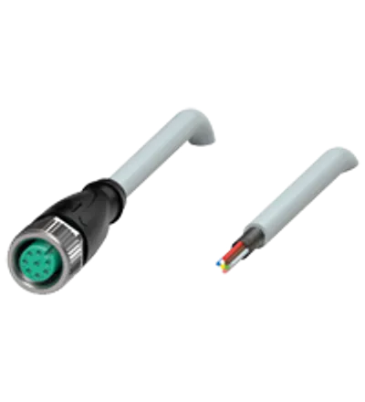Cable socket, shielded V19-G-10M-PUR-ABG