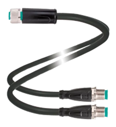 Pepperl Fuchs V11S/V15S-G-0,2M-PUR-T-V1-GX-Y – Y connection cable