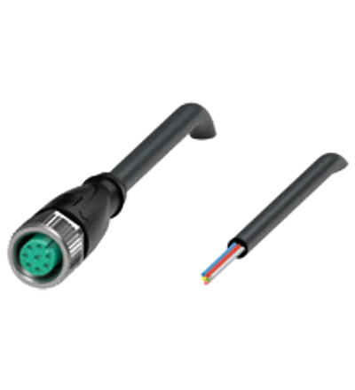 Female cordset V19-G-BK1M-PVC-U-YSTE2