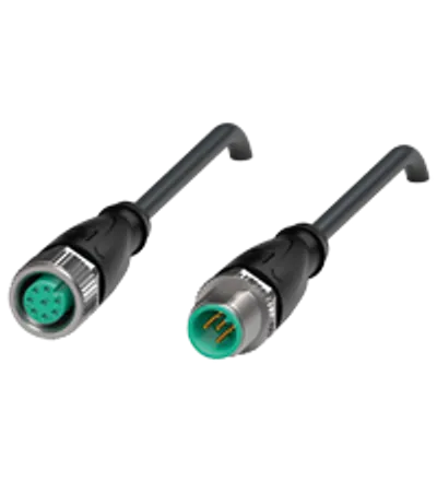 Connection cable V19-G-BK0,3M-PUR-U-V15-G-Y7016
